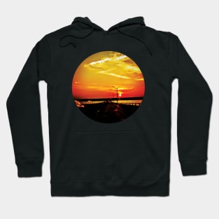 shore sunset Hoodie